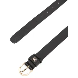 Tommy Hilfiger Essential EFFORTLESS 2.5 cm Ledergürtel schwarz, (Black), 70 cm