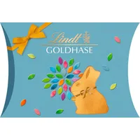 Lindt Oster Goldhase Cut Out Kissenpackung Vollmilch-Schokolade 39g