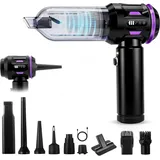akhan Citybee Handstaubsauger Akku Mini grau/lila