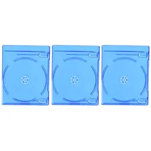 Hama 51468 Blu-ray Disc Doppel-Leerhülle 3er-Pack blau