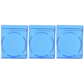 Hama 51468 Blu-ray Disc Doppel-Leerhülle 3er-Pack blau