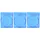 Hama 51468 Blu-ray Disc Doppel-Leerhülle 3er-Pack blau