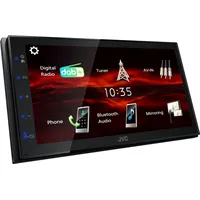 JVC KW-M180DBT - 17,3 cm (6,8") Digital Media AV-Receiver mit Quick Boot & Android USB-Mirroring (4x45W, DSP, DAB+/UKW, BT, 3X Pre-Out 2V, USB, iPod/iPhone Control)