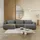 petits-meubles U-sofa 4-sitzig umbaubar Truhe Evy Grau