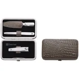 Zwilling Maniküre Pediküre Set 3tlg. mit Nagelknipser, Braun