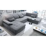 ed-lifestyle Wohnlandschaft Stoff 3-teilig Braun