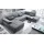 ed-lifestyle Wohnlandschaft Stoff 3-teilig Braun