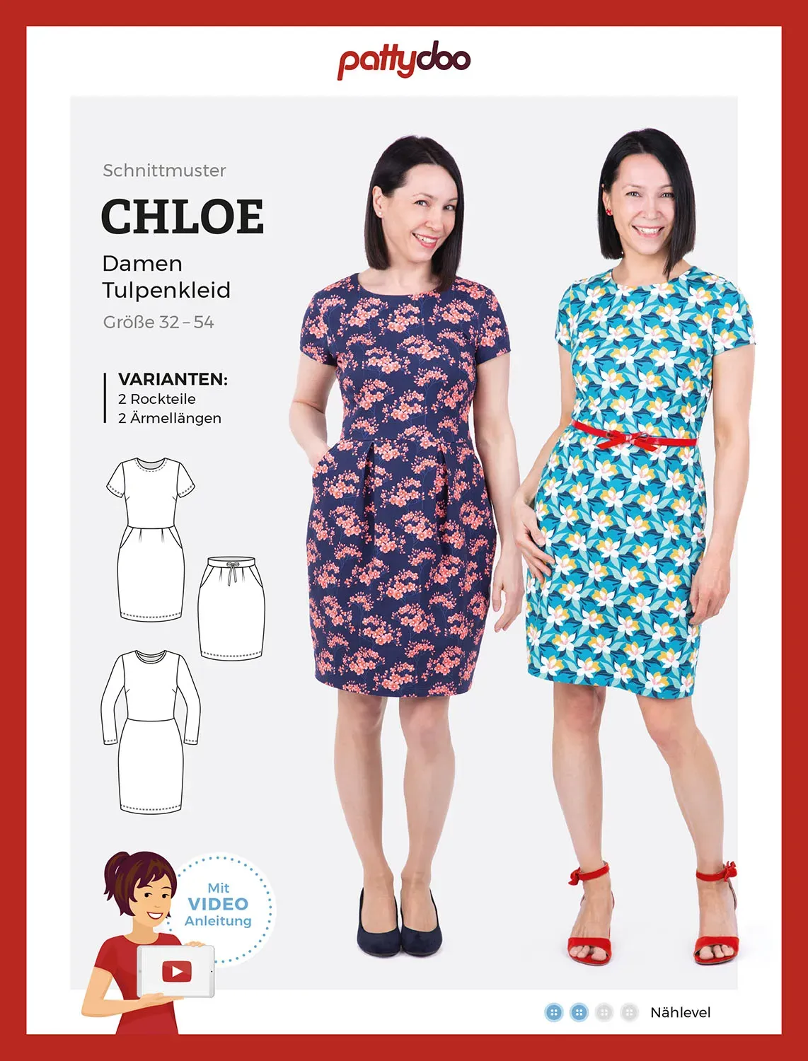 Pattydoo Papierschnittmuster Sweatkleid Chloe