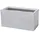 Beliani Blumentopf 60 x 29 x 30 cm Steingemisch weiß Myra