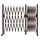 Mendler Absperrgitter 52-400 x 104 cm Braun/Metall