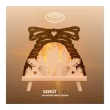 Weigla Lichterbogen Kerzen, Dekolampe, NATUR-BRAUN, Made in Germany (1-tlg), Erzgebirge garantiert, Weihnachtsdeko Innen, Weihnachtsbeleuchtung beige|braun