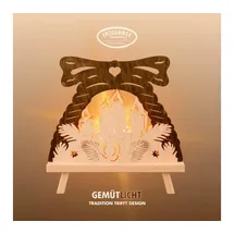 Weigla Lichterbogen Kerzen, Dekolampe, NATUR-BRAUN, Made in Germany (1-tlg), Erzgebirge garantiert, Weihnachtsdeko Innen, Weihnachtsbeleuchtung beige|braun