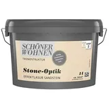 SCHÖNER WOHNEN-Farbe Trendstruktur Effektlasur Stone-Optik  (Sandstein, 1 l)