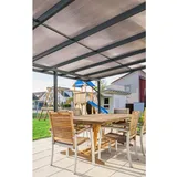 Gutta Terrassendach Premium 813 x 506 cm anthrazit/polycarbonat bronce