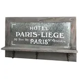 Wellgro Schlüsselbrett Nostalgisches Holz Schlüsselbrett PARIS
