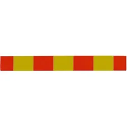 Schake Absperrgitter aus Kunststoff, mit Folie Typ 1, rot / gelb