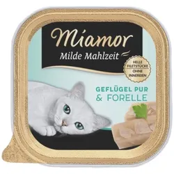 MIAMOR Milde Mahlzeit Poultry Pure&Trout 100g