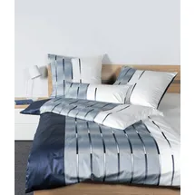 JANINE Milano 45026 nachtschattenblau/perlblau 155 x 220 cm + 80 x 80 cm