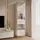 lookway Vitrine AURORA 45 x 40 x 194 cm Weiß