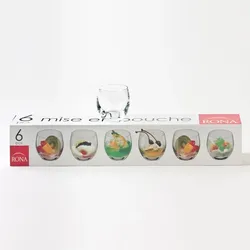 TABLE PASSION boite 6 mise en bouche tonneau 13 cl Transparent Rond Cristallin