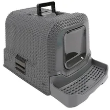 Dehner Premium Katzentoilette Jolie, grau, ca. B42/H41/T69 cm, Dunkelgrau
