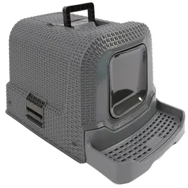 Dehner Premium Katzentoilette Jolie, grau, ca. B42/H41/T69 cm, Dunkelgrau