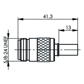 Telegärtner N-Kabelbuchse cr/cr 50Ohm 100024054