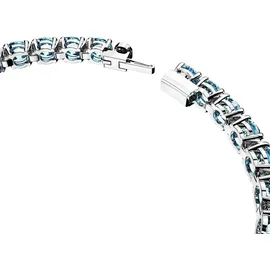 Swarovski Matrix Tennis Armband Blau Rhodiniert 5648929 Größe L