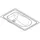 KWC Babybadewanne, CAMPUS, Edelstahl, 915x550x150 mm, Einlegemontage,