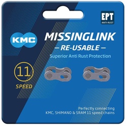 KMC Kettenverschlussglied Missinglink 11R EPT f. Ketten 5.65mm 11-fach 2 Stk. silber