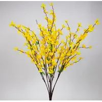 Seidenblumen Roß Forsythienbusch 65cm gelb ZF Kunstblumen künstliche Forsythie