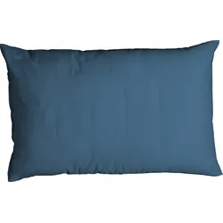 Kissenbezug CASATEX "Uni", blau (marine), B:40cm L:80cm, Satin, Baumwolle, Baumwolle, Kissenbezüge, Uni Design, Reißverschluss, tolle Farben