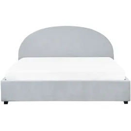 Beliani Polsterbett, Hellblau, Textil, 180x200 cm Schlafzimmer, Betten, Polsterbetten