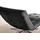 KAWOLA Relaxliege LETICIA Leder 0 x 0 x 0 cm schwarz mit Nackenkissen