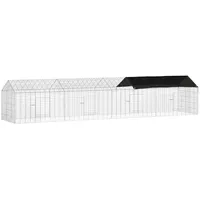 VidaXL Kleintierkäfig Hasenkäfig 400 x 78 x 78 cm