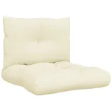 vidaXL Palettenkissen 2-tlg. 0 x 0 x 0 cm creme