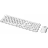 Logitech MK950 Signature Slim Combo Off-White, Logi Bolt, USB/Bluetooth, US QWERTY-Layout