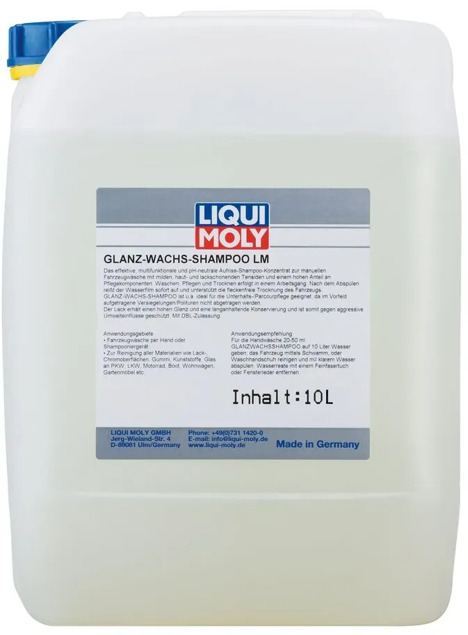 Glanz-Wachs-Shampoo LIQUI MOLY 8198 Auto-Wasch-Shampoo Lack Autowäsche 10 Liter