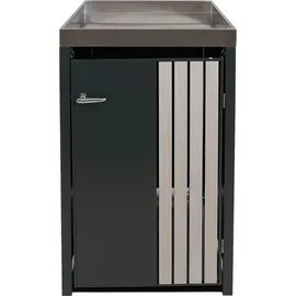 MCW Mülltonnenverkleidung O67 125 x 84 cm anthrazit