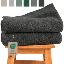 Hausfelder Duschtuch 70 x 140 cm grau 2 St.