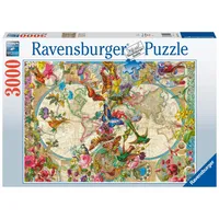 Ravensburger Puzzle Weltkarte mit Schmetterlingen (17117)