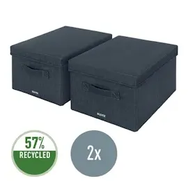 Leitz Aufbewahrungsboxen grau 28,5 x 38,0 x 20,3 cm