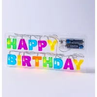 MARELIDA LED Lichterkette HAPPY BIRTHDAY - 13 warmweiße LED