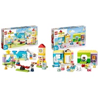 LEGO DUPLO Traumspielplatz Set, Konstruktionsspielzeug & 10992 DUPLO Spielspaß in der Kita, Lern-Spielzeug für Kleinkinder ab 2 Jahren, Set mit Bausteinen und 4 Figuren inkl. Vorschullehrerin