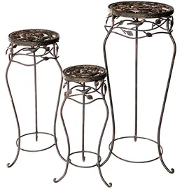 DanDiBo Ambiente Blumenhocker 52 x 65 x 78 cm Schwarz