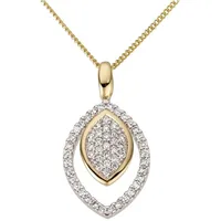 FIRETTI Kettenanhänger Schmuck Geschenk Gold 585 Weiß
