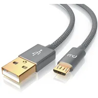 Primewire USB-Kabel, 2.0, Micro-USB (500 cm), 2,4A MicroUSB Schnellladekabel,