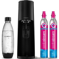 SodaStream Wassersprudler TERRA Bundle, (Set, 4-tlg), SodaStreamWassersprudler,CO2-Zylinder+ 1L Kunststoff-Flasche schwarz