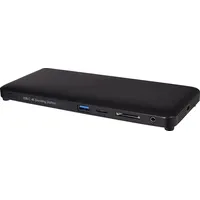 V7 DOCKUCPT3D laptop-dockingstation & portreplikator Kabelgebunden USB 3.2 Gen 2 (3.1 Gen 2) Type-C Schwarz