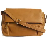 Margelisch Umhängetasche "Neffel 1", Damen, Gr. B/H/T: 26cm x 17cm x 8cm onesize, gelb, Leder, Taschen Umhängetasche, aus LWG zertifiziertem Leder